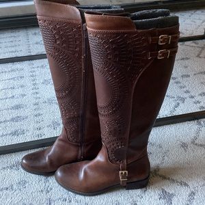 Gianni Bini leather Ellison Riding Boots